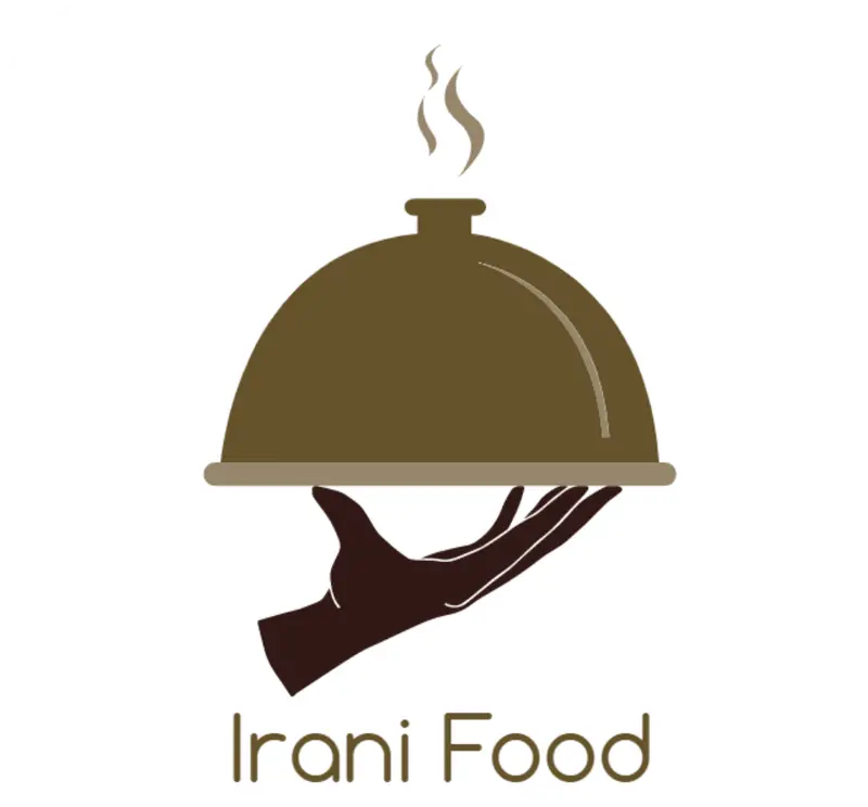 لوگوی "تهیه غذای خانگی دم‌کنی" با طرح دستی که دیس حاوی غذای داغ ایرانی را سرو می‌کند، نمادی از طعم اصیل و کیفیت خانگی.