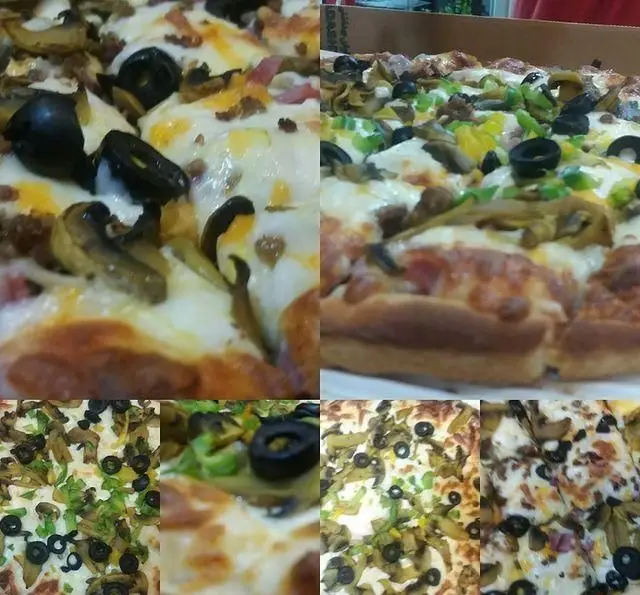 پیتزاهای داغ و تازه شهر پیتزا با پنیر فراوان، قارچ، زیتون سیاه و فلفل دلمه‌ای. بهترین انتخاب برای یک وعده غذایی لذیذ.