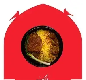 غذای لذیذ چلوگوشت روحی اکسپرس شهرک غرب با برنج زعفرانی و گوشت نرم در بسته‌بندی شیک و خاص، مناسب سفارش آنلاین و دلیوری.