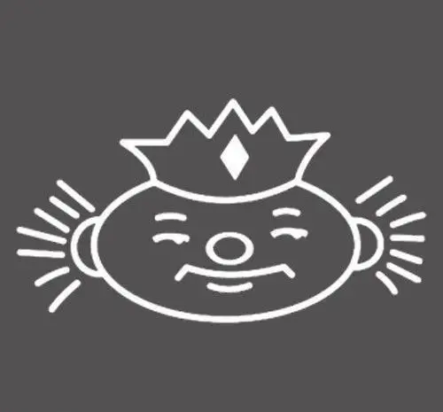 لوگوی رسمی و نمادین قنادی ابوریحان با طرح چهره پادشاهی تاج‌دار و هاله‌ای از نور، نمادی از اصالت و کیفیت بی‌نظیر محصولات شیرینی.