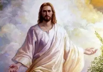 پرتره مسیح با ردا سفید در فضایی نورانی و آرامش‌بخش. کافه سامیا، محیطی دلنشین برای کسب آرامش، لذت از قهوه و دورهمی‌های دوستانه.