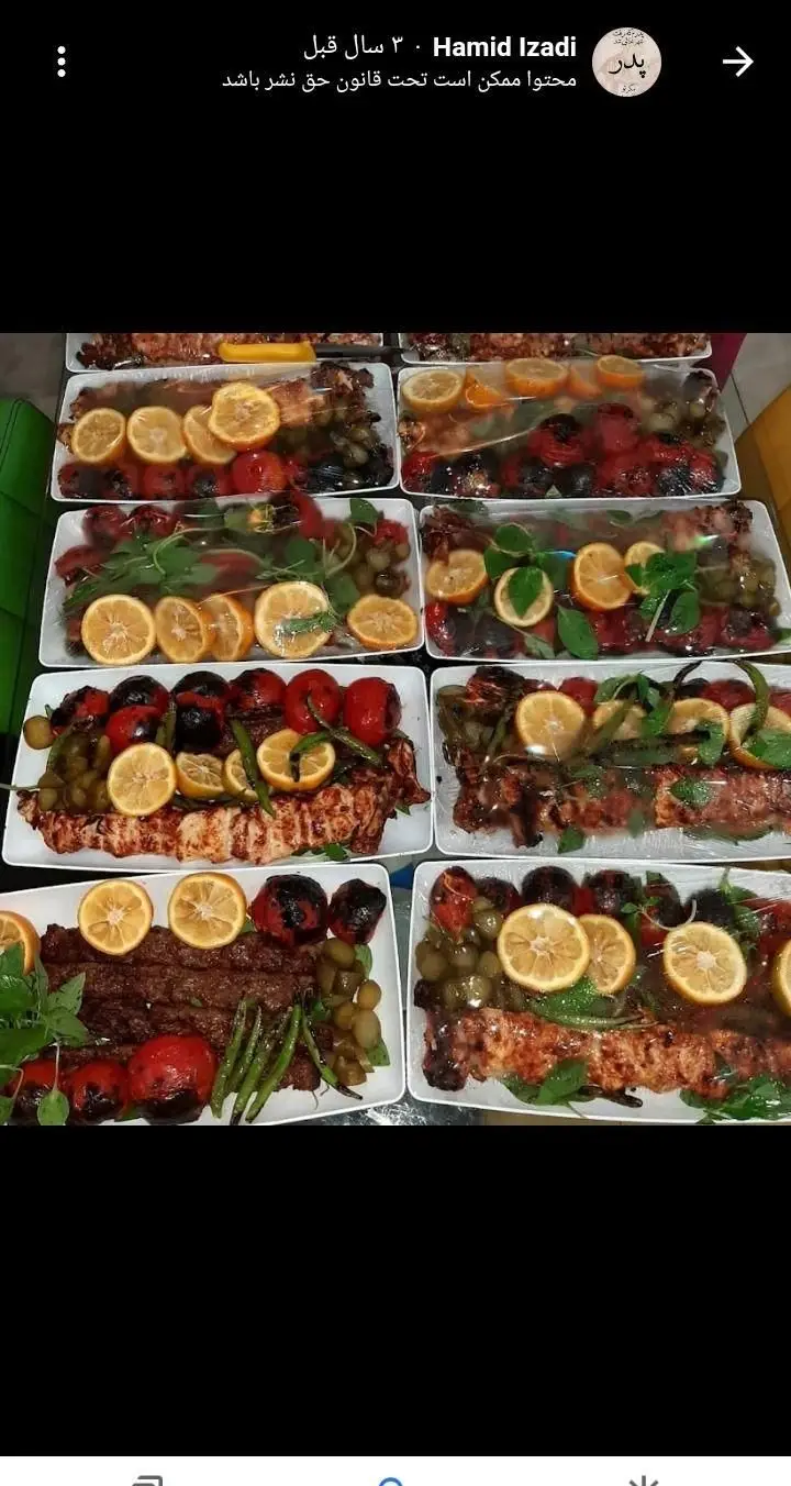 انواع کباب لوکس ایرانی (کوبیده، جوجه، ماهی) با مخلفات، آماده سفارش از کبابی لوکس نوروزی. غذای بیرون بر مجلسی و خوشمزه.