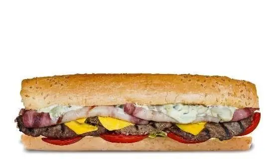 ساندویچ ساب استیک و بیکن گاردینو: ساندویچ لذیذ با گوشت گریل، بیکن، پنیر، گوجه، سس مخصوص و نان کنجدی.