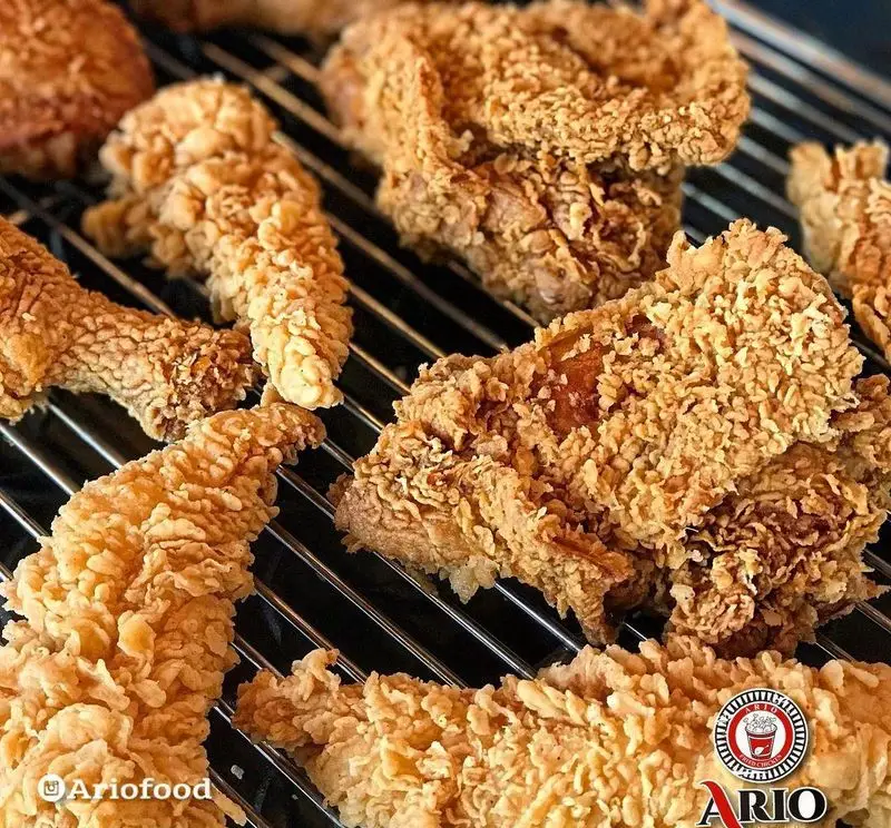 مرغ سوخاری کنتاکی ترد و خوشمزه آریو، آماده سرو در رستوران فست فود آریوفود. تجربه بهترین طعم مرغ سوخاری را با آریو داشته باشید.