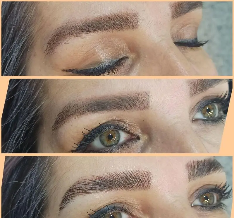 اصلاح و قرینه سازی ابرو، رنگ و لایت و اپیلاسیون حرفه ای در مرکز تخصصی زیبایی بانوان - زیبایی و جذابیت چهره با ابروهای فرم دهی شده و مرتب.