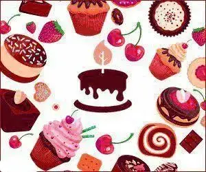تصویر شیرینی جشنواره: تنوع بی‌نظیر کیک، کاپ کیک، شیرینی‌های شکلاتی و دسرهای لذیذ برای هر جشن و رویداد شیرین.