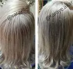 رنگ موی بلوند زیبا با ریشه گیری حرفه ای در سالن زیبایی و عروس سرای آیلار؛ تخصص در انواع لایت و هایلایت موی شما.