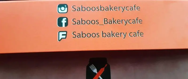 آدرس شبکه‌های اجتماعی رستوران، کافه و قنادی سبوس: اینستاگرام Saboosbakerycafe و فیسبوک Saboos_Bakerycafe و Saboos bakery cafe.