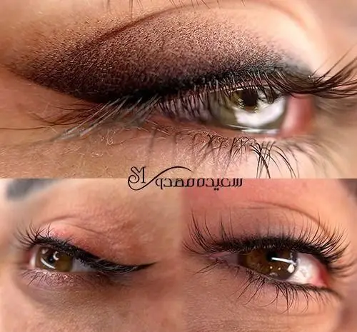 آرایش دائم خط چشم، بن مژه و اکستنشن مژه طبیعی و حجیم در آکادمی زیبایی سعیده مهدوی، بهترین خدمات برای زیبایی چشمان شما
